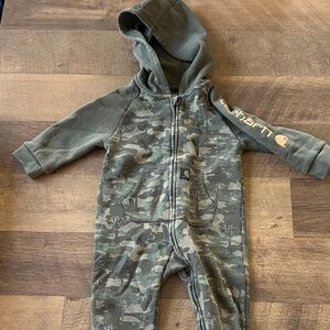 Carhartt Green Footies One Piece Durable Design